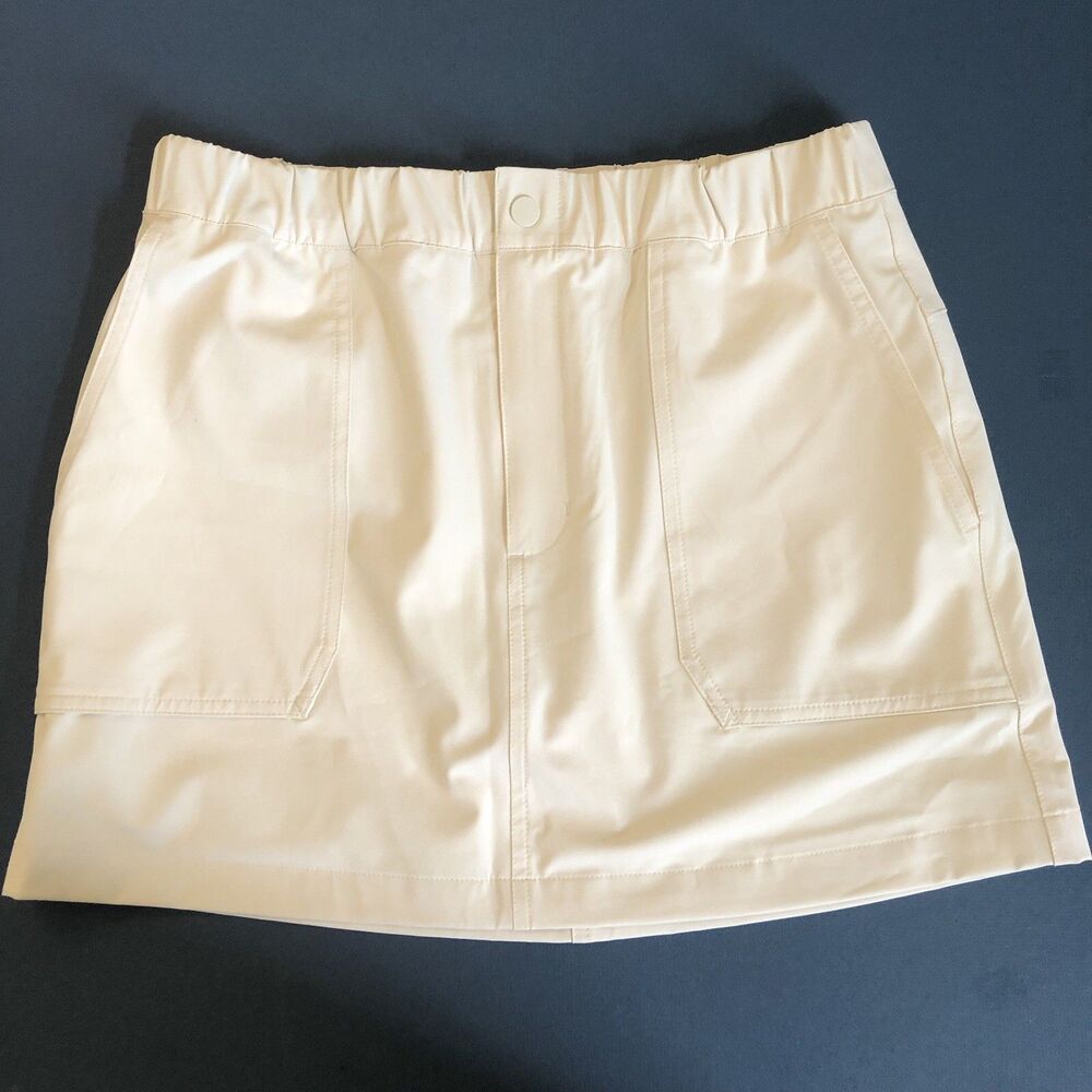 Travis Mathew Diana Cargo Skirt Vanilla Ice Women’s Sz Medium M - Picture 7 of 13